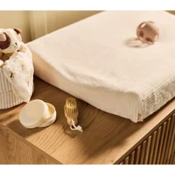 Aankleedkussenhoes - Cloudy rib - Oatmeal - 50x70 cm