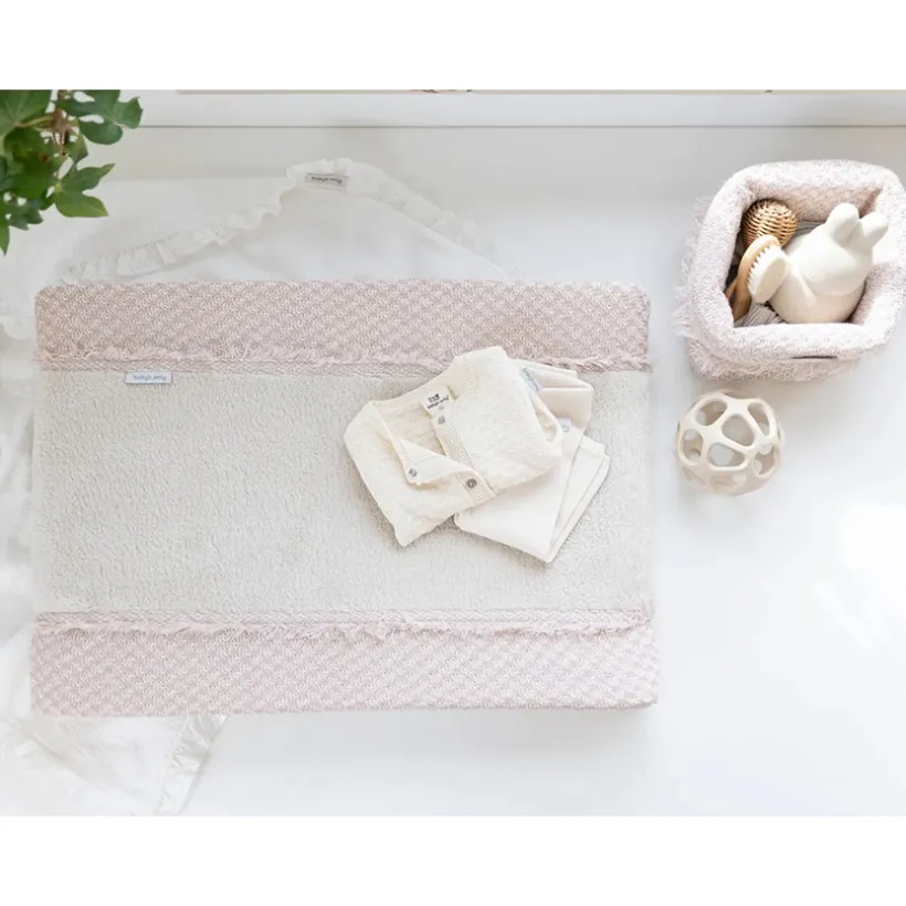 Aankleedkussenhoes Happiness - Taupe/ecru
