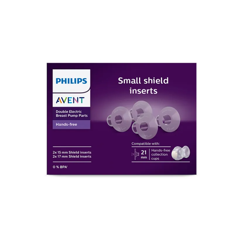 Accessoire borstkolf handsfree met kleine inzetstukken 15 mm en 17 mm