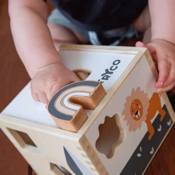 activiteitencube van hout