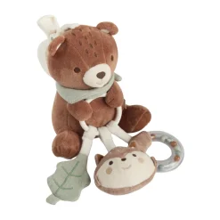 Activiteitenknuffel met klem - Ours Roi des Forêts