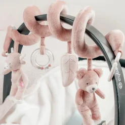 Activiteitenspiralen in fluweel Orso & Lily roze