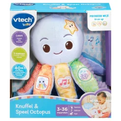 Activiteitsknuffel Lila Lumi Muzikale octopus NL