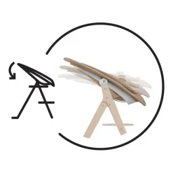 Adapterset hoge stoel Click & Fold Grijs