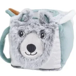 Aktiviteitenkubus Wolf Buddy - Grijs/saliegroen