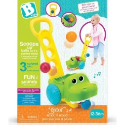 Alligator die rolt en ballen opraapt Gator Scoot'N'Scoop