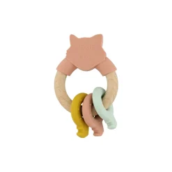 Anneau d'activités en silicone et bois Mrs Cat