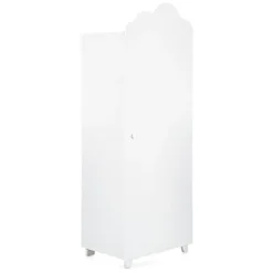 Armoire 1 porte Nuage - Blanc laqué