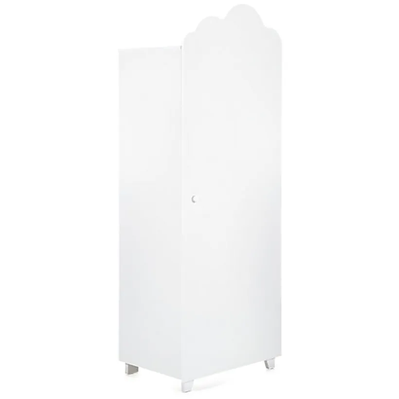 Armoire 1 porte Nuage - Blanc laqué