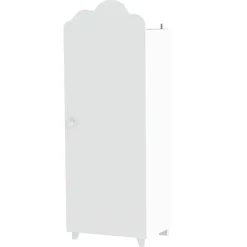 Armoire 1 porte Nuage - Blanc laqué