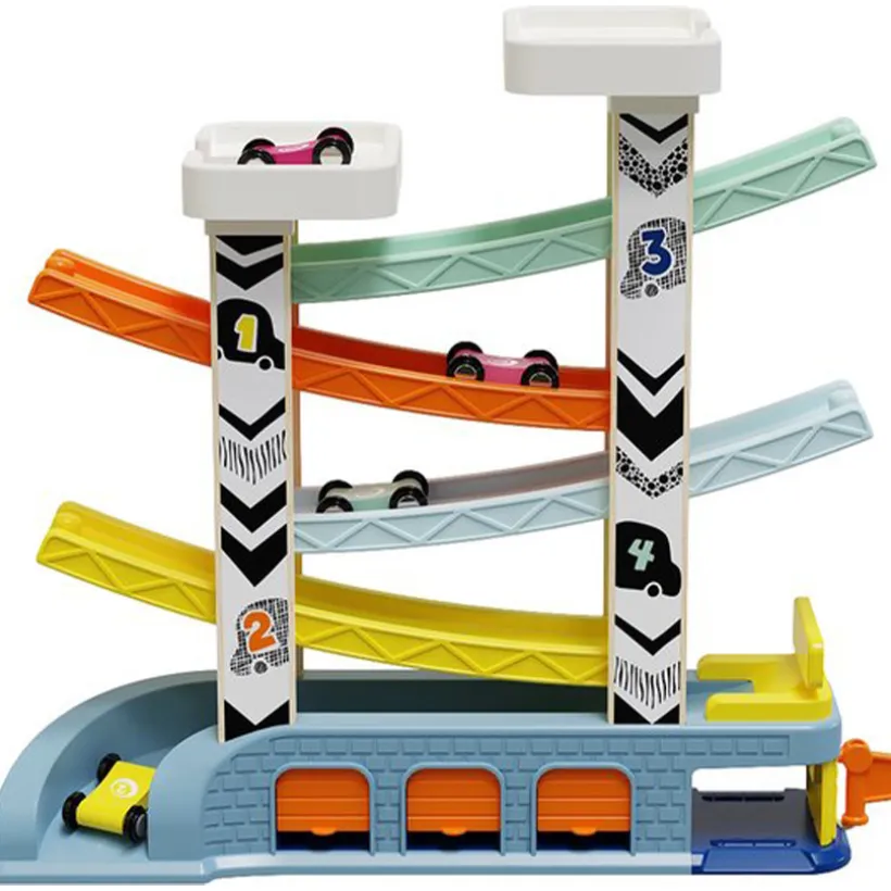 Autobaan Racetrack Slider Hout/Plastique 18m+