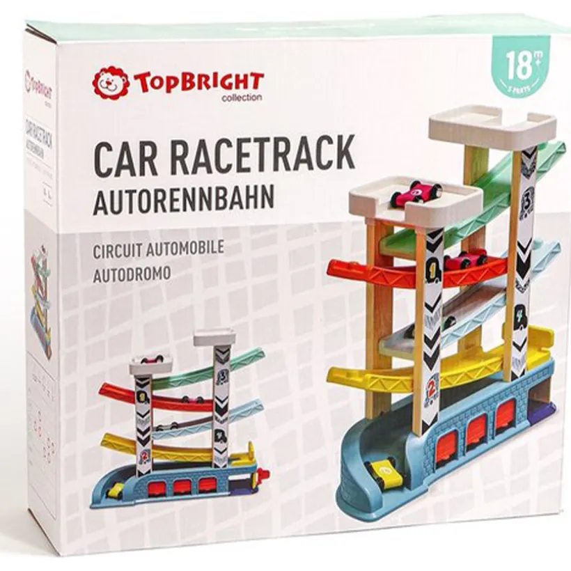 Autobaan Racetrack Slider Hout/Plastique 18m+