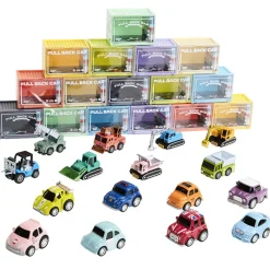 Auto miniatuur met wrijving van de politie blauw
