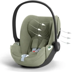 Autostoel 0+ Cloud T I-Size stof Plus Sage Green