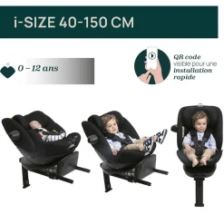 Autostoel EverOne i-Size 40-150cm Grey/Black