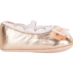 Babies glanzend met knoop in tule bedrukt harten meisjes