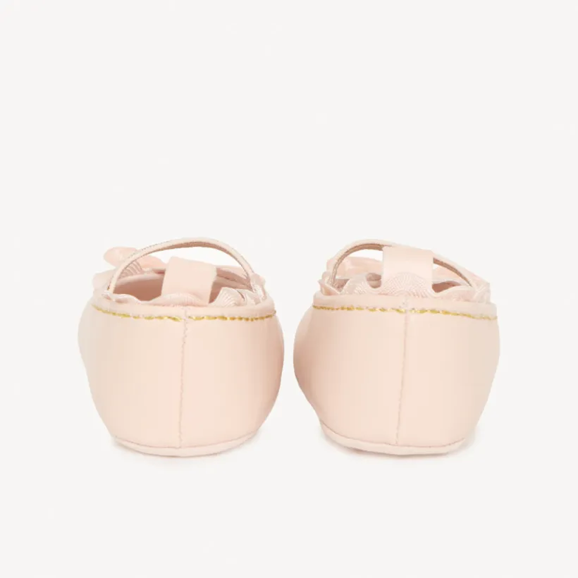 Babies lichtroze met knopen in tule meisjes