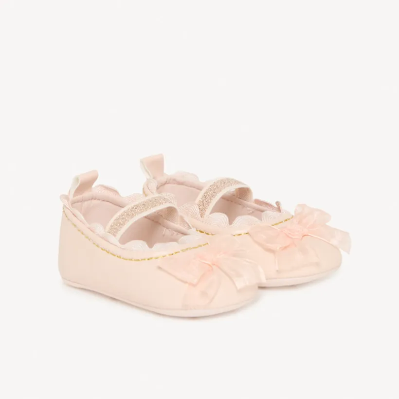 Babies lichtroze met knopen in tule meisjes