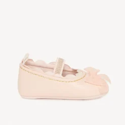 Babies lichtroze met knopen in tule meisjes