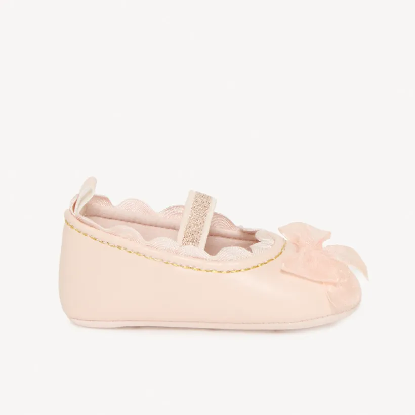 Babies lichtroze met knopen in tule meisjes