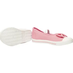 Babies roze van stof met strik en elastische band meisjes