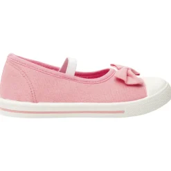 Babies roze van stof met strik en elastische band meisjes