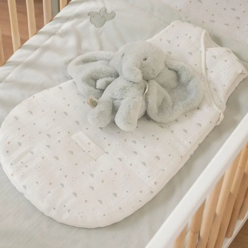 Babydeken 75 x 100 cm Olifant Lindegroen