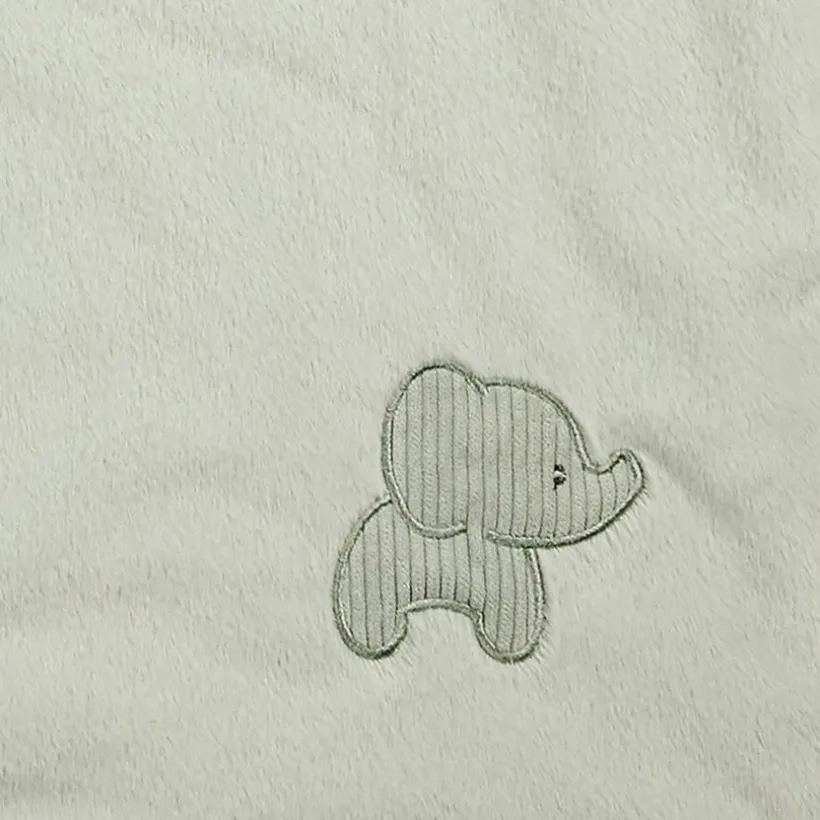 Babydeken 75 x 100 cm Olifant Lindegroen