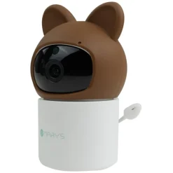 Babyfoon video met draaibare camera Beer Bruin