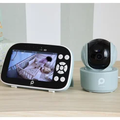 Babyfoon video Ojo met draaibare camera in groen