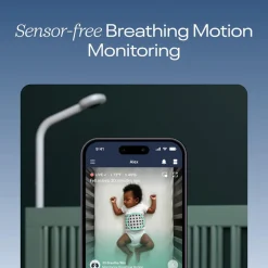 Babyfoon Video Pro + Ademhalingssyteem + Vloerstandaard camera Wit