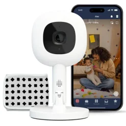 Babyfoon video Pro + Ademhalingssysteem + Flexibele camerasteun Wit