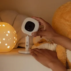 Babyfoon video Pro + Ademhalingssysteem + Flexibele camerasteun Wit