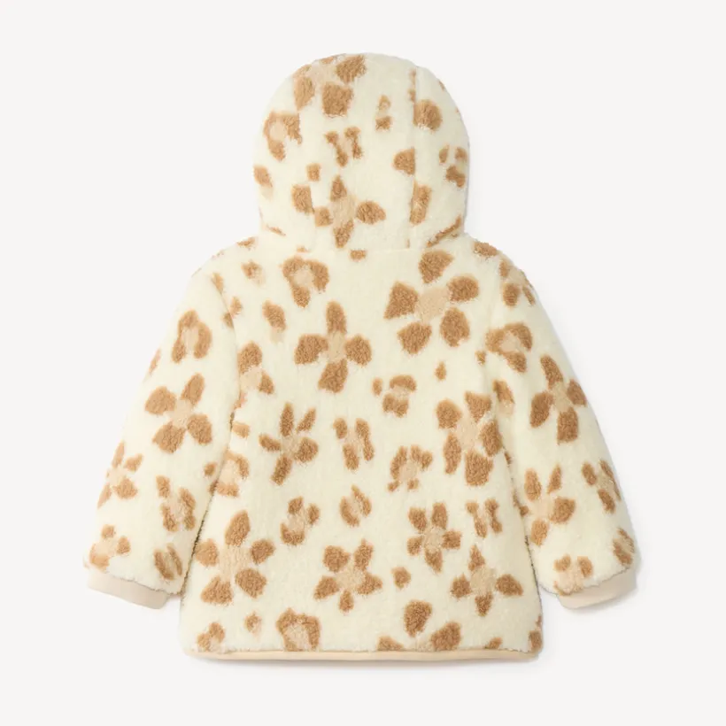 Babyjasje voor meisjes van omkeerbare sherpa