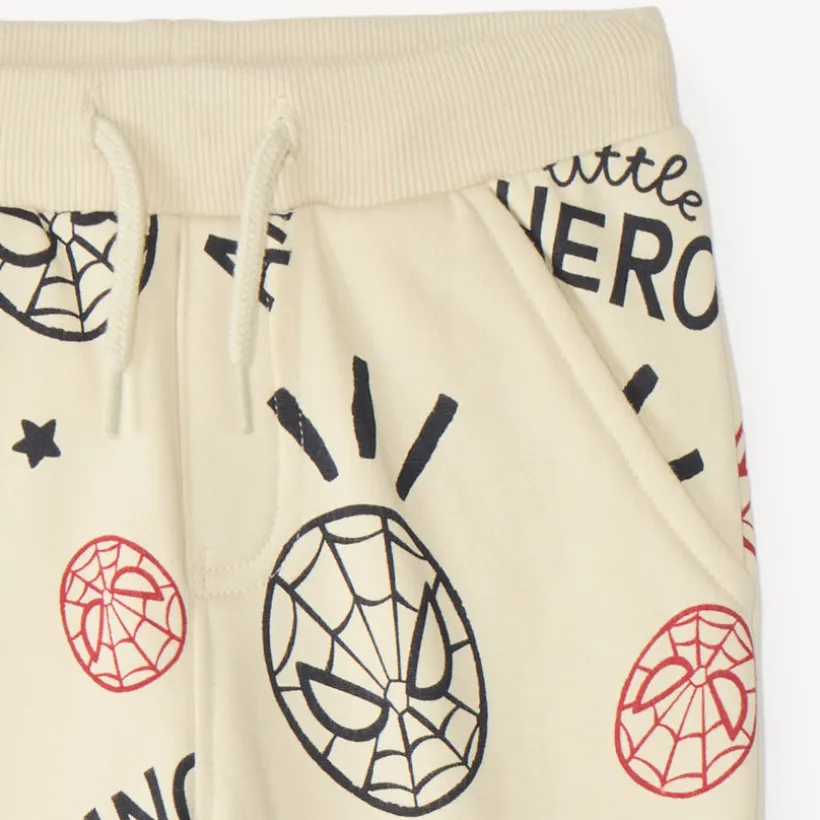 Baby jogger pants with Spider-Man Marvel pattern