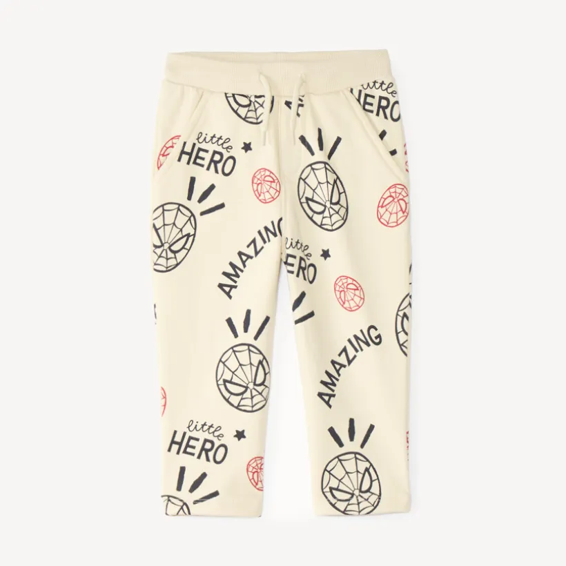 Baby jogger pants with Spider-Man Marvel pattern