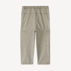 Babyjoggingbroek met uniforme stof en zakken jongens