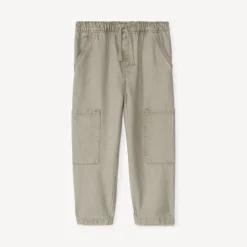 Babyjoggingbroek met uniforme stof en zakken jongens
