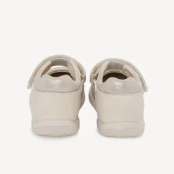 Babykleed met iriserend effect en gouden studs meisjes