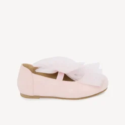 Babyschoenen van suède effect met elastieken en strik meisjes