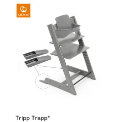 Baby set² voor Tripp Trapp hoge stoel stormgrijs