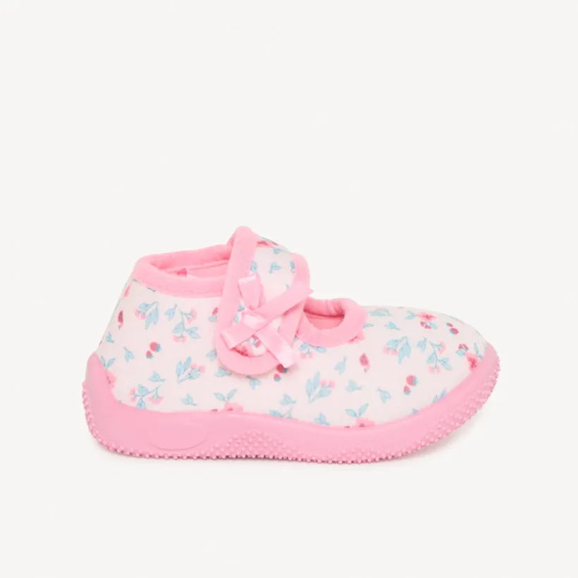 Babyslofjes met bloemmotief meisjes