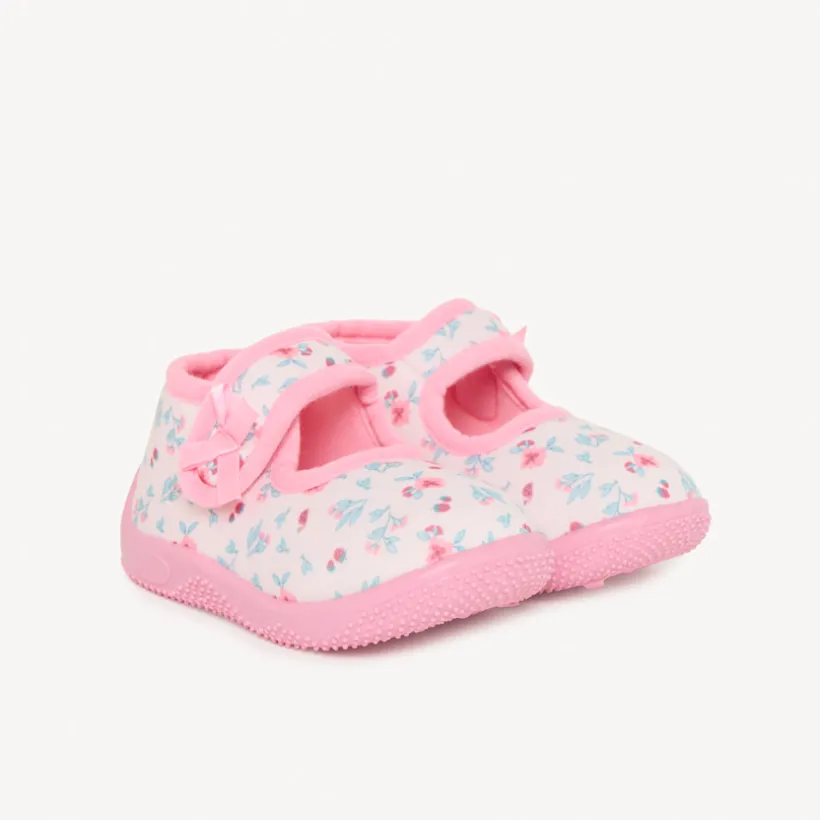 Babyslofjes met bloemmotief meisjes