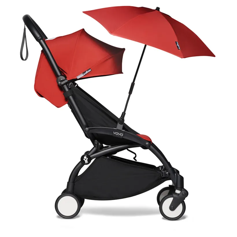 BABYZEN YOYO zonnescherm rood met UPF 50+ bescherming