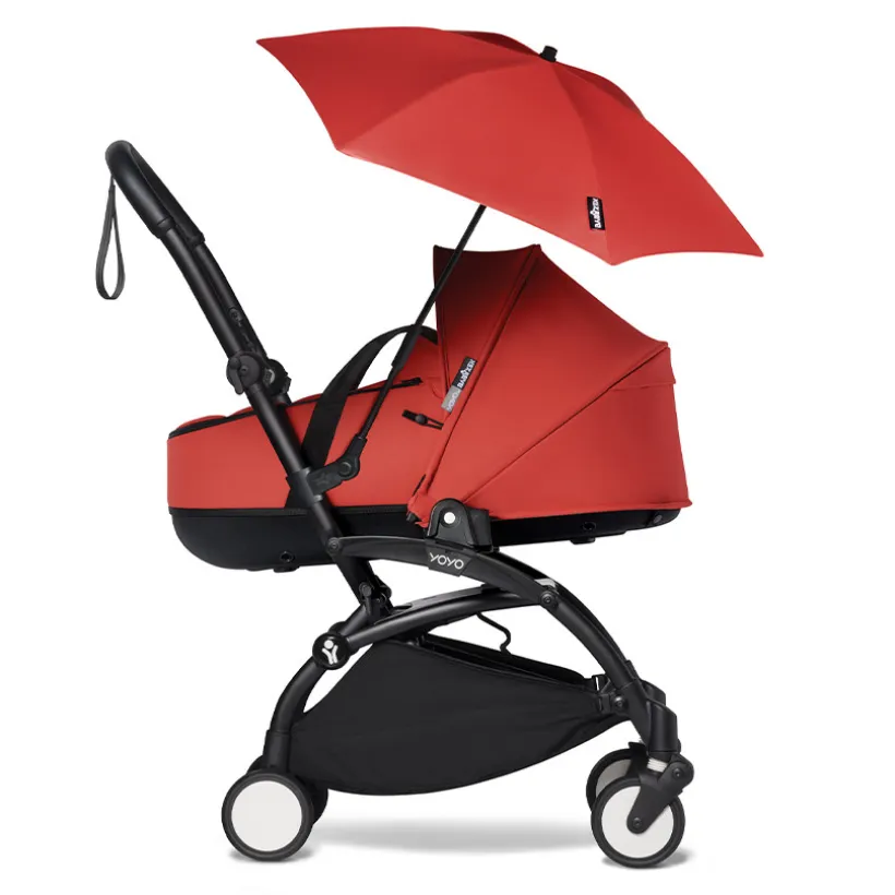 BABYZEN YOYO zonnescherm rood met UPF 50+ bescherming