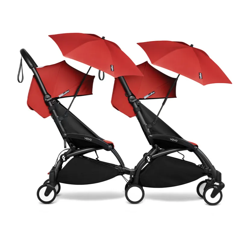 BABYZEN YOYO zonnescherm rood met UPF 50+ bescherming
