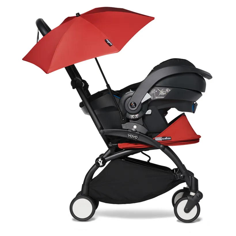 BABYZEN YOYO zonnescherm rood met UPF 50+ bescherming