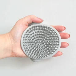 Badborstel silicone voor baby's - Taupe