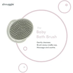 Badborstel silicone voor baby's - Taupe