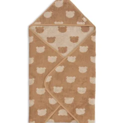 Badcape badstof 75x75cm Jacquard Teddy Bear